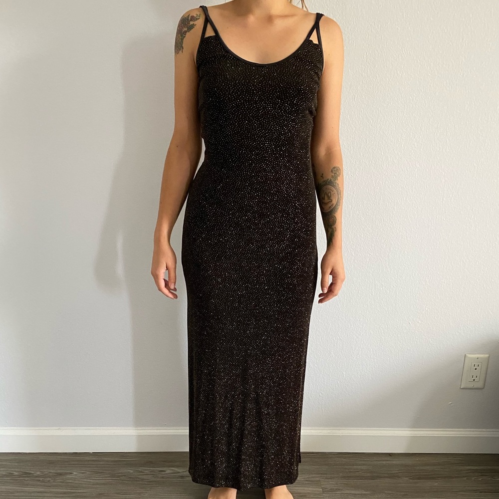Sparkly black dress